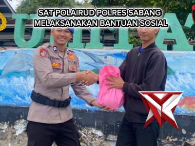 Sat Polair Polres Sabang Memberikan Bantuan Sosial Kepada Nelayan