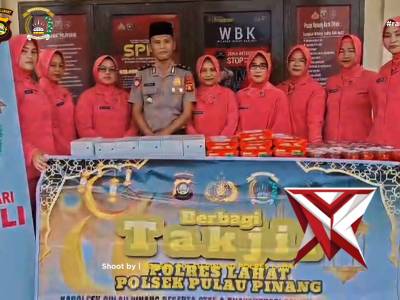 Bagi takjil, Polres Lahat