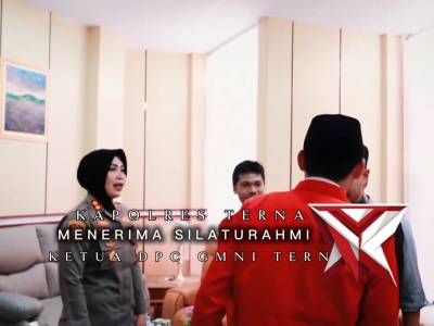 KAPOLRES TERNATE MENERIMA KUNJUNGAN SILATURAHMI DARI
KETUA DPC GMNI TERNATE