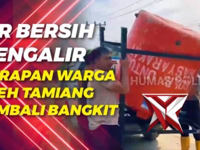 Air Bersih Mengalir, Harapan Warga Aceh Tamiang Kembali Bangkit