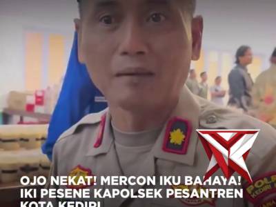 DOORSTOP KAPOLSEK PESANTREN POLRES KEDIRI KOTA