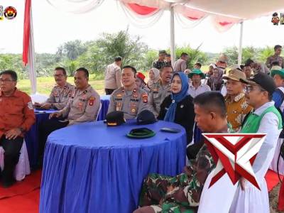 Polres Muara Enim Ikuti Penanaman Jagung Serentak Kuartal I 2026 Dukung Ketahanan Pangan Nasional