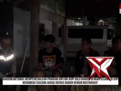 Giat kopi bolo bhabin briptu agung polsek sudimoro